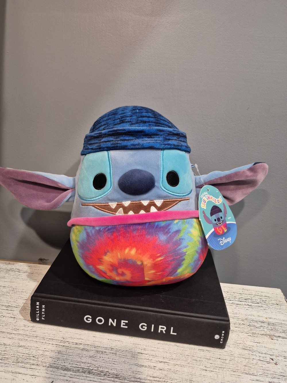 Disney Stitch Squishmallow Plush Toy - Blue with Tie-Dye Accent Nwt 9"